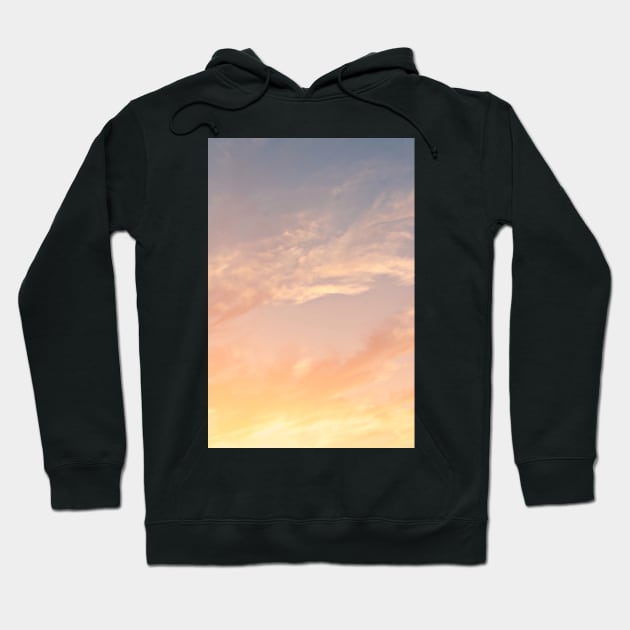 Golden Pink Sunset Sky Photography Hoodie by Just Kidding Co.